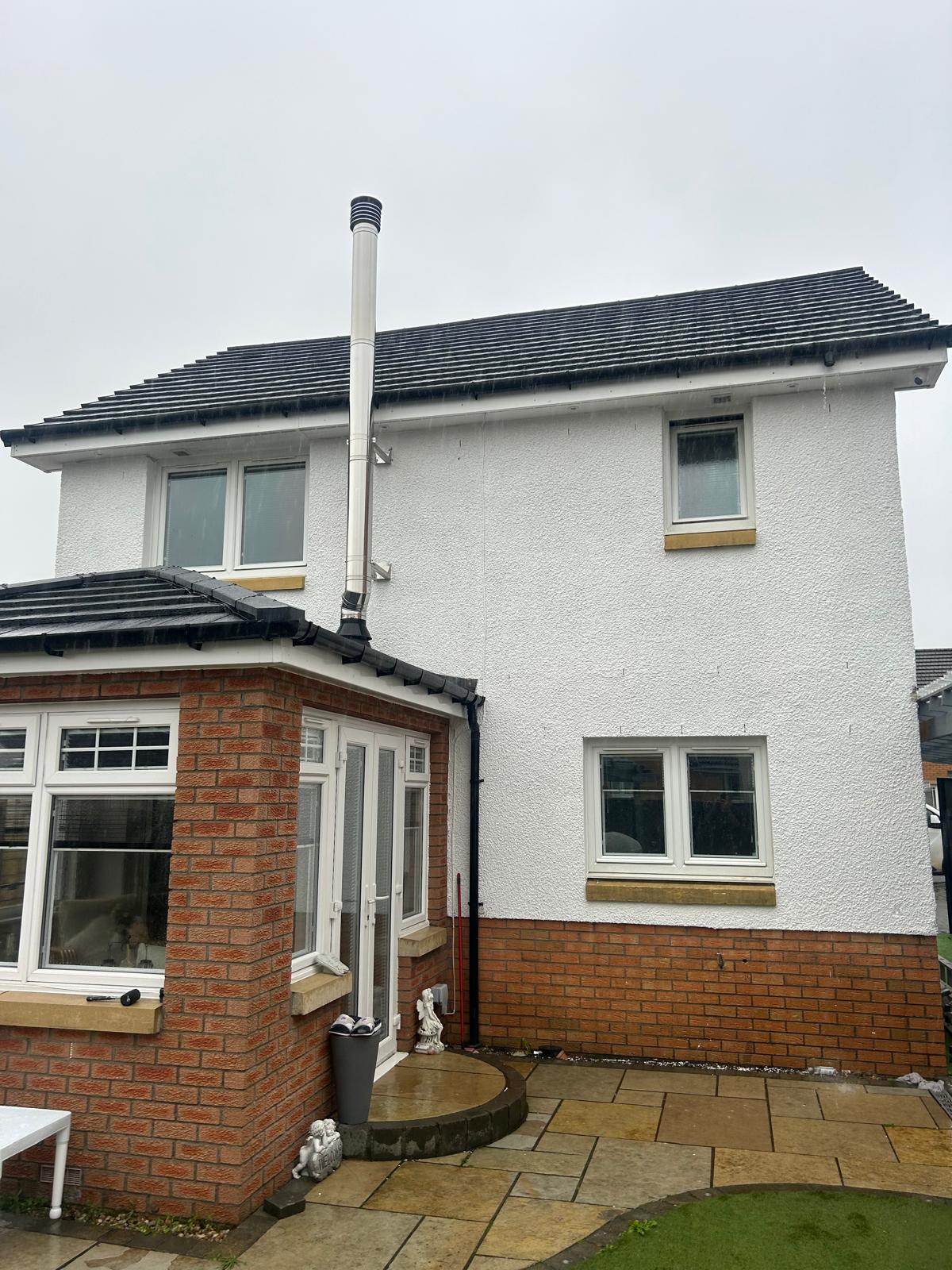 House exterior after professional cleaning showing pristine condition - Easy-Sprayaway Scotland