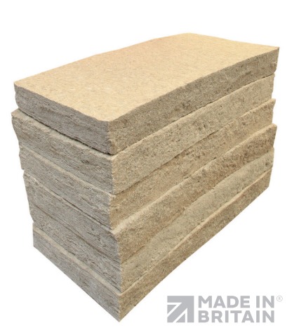 Hemp insulation material being installed - Easy-Sprayaway Scotland